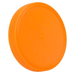 89mm Orange Polypropylene Fine Ribbed Lid